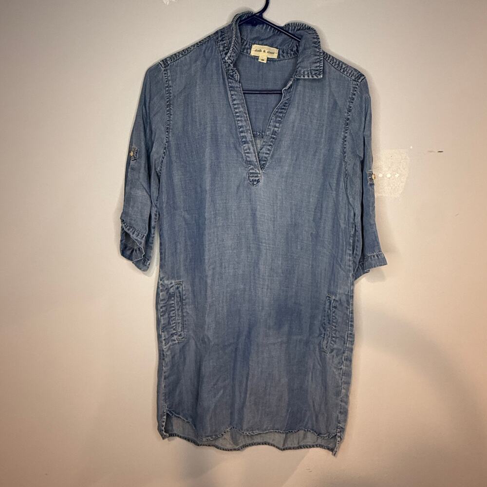 cloth and stone XS denim dress